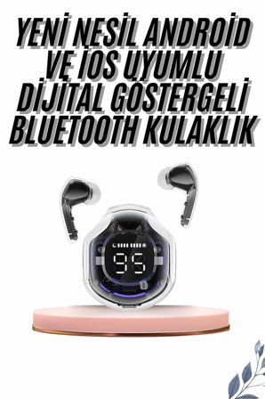 Hediye 2025 Model Kablosuz Bluetooth Kulaklık Anc Enc Destekli Hifi Stereo