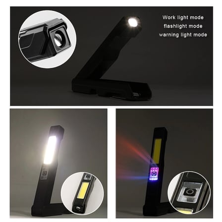 Hediye Gs-2070 30w Şarjlı Mıknatıslı Katlanabilir Led Çalışma Tamirci Feneri