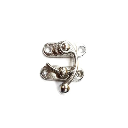 Hediye Yay Gözü, Ahşap Kutu Klipsi - Minik 20x24 Mm, Nikel, 100 Adet