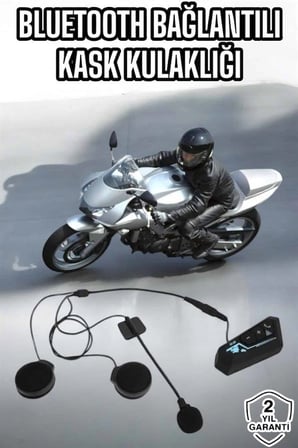 Hediye Kask Kulaklığı Motosiklet Intercom Interkom Dinleme Konuşma Özellikli Su Geçirmez