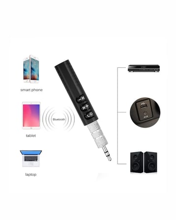 Hediye Bluetooth 4.1 Ses Alıcısı | 3.5mm Girişli Hoparlör & Kulaklıklar İçin Kablosuz Dönüştürücü