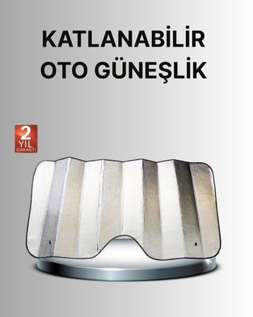 Hediye Katlanabilir Araba Güneşliği – Uv Işınlarına Karşı Maksimum Koruma