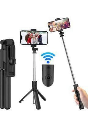 Hediye Cep Telefonu Tripod Standı Manyetik Selfie Sopa Bluetooth Uzaktan Kumandalı