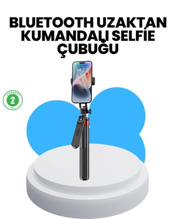 Hediye Taşınabilir Tripod Ve Selfie Çubuğu Vlog Ve Video Çekimi