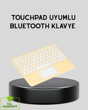 Hediye Bluetooth Kablosuz Klavye – İnce Slim Model, Tablet Ve Akıllı Tv Uyumlu, Sessiz Tuşlu Taşınabilir Klavye