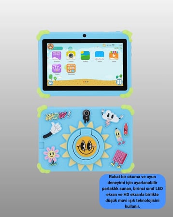 Hediye Taşınabilir 7 İnç Tablet Göz Koruyucu Ekran Ve Uzun Pil Ömrü