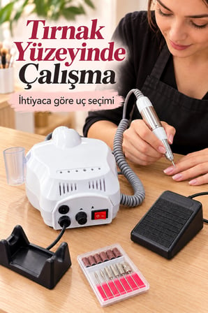 Hediye Elektrikli Tırnak Törpüsü El Ve Ayak Kumandalı Set
