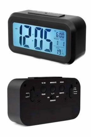 Hediye Dijital Masa Saati Takvim Çalar Saat Alarmlı Işıklı Led Ekran Pilli