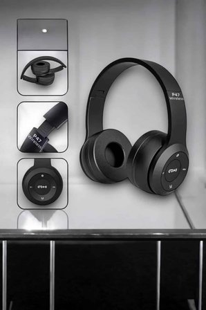 Hediye Kulak Üstü Tf Kart Ve Aux Destekli Ergonomik Bluetooth Kulaklık