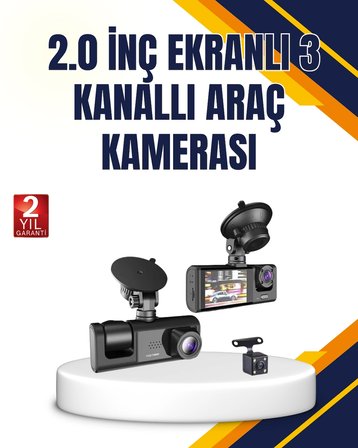 Hediye Araç İçi Kamera Seti | 170° Geniş Açı, Hareket Algılama Ve Park Koruma