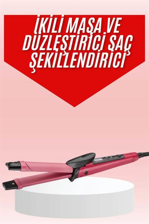 Hediye Saç Şekillendirici Düzleştirici Ve Maşa Özellikli Şekillendirici Seramik Kaplama