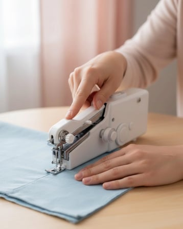 Hediye El Tipi Mini Dikiş Makinesi Perde Ve Kıyafet Tamiri İçin