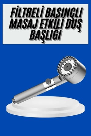 Hediye Yeni Nesil Duş Başlığı Paslanmaz Çelik Masaj Etkili Ergonomik Tasarım Su Basınçlı