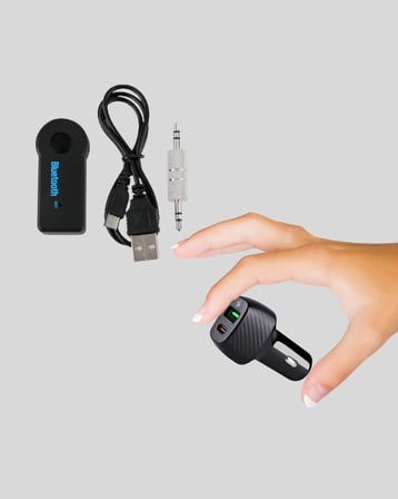 Hediye Bluetooth Aux Çevirici Ve Pd Destekli Araç Şarj Cihazı 2’li Set
