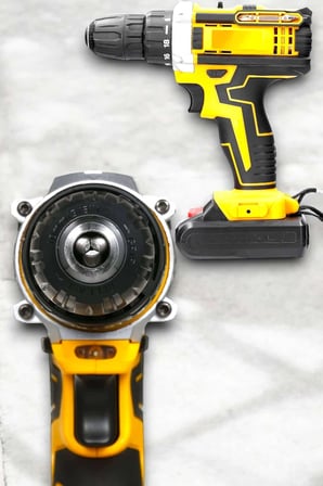 Hediye Metal Dişli 24w Akülü Matkap -çift Bataryalı Ve Led Çalışma Işığı İle Tam Set