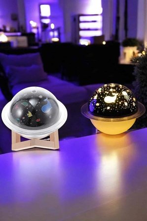 Hediye Hava Nemlendirici Masa Ve Gece Lambası Usb Projeksiyon Aromaterapi