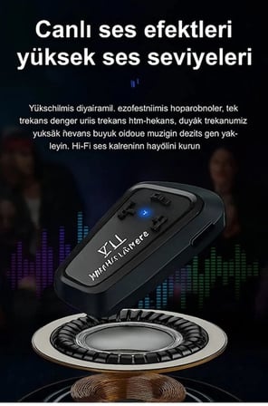 Hediye Y11 Bluetooth Kulaklık Mikrofonlu Motosiklet Kulaklığı İntercom Bt 5.3