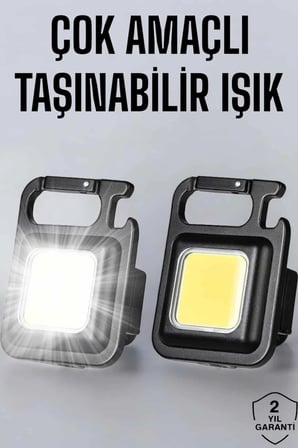 Hediye Anahtarlık Çok Amaçlı Mıknatıslı Taşınabilir Işık Led Şarjlı