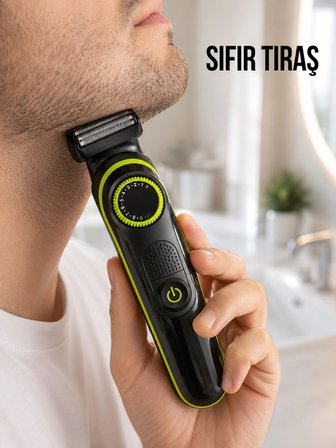 Hediye 5'i 1 Arada Erkek Bakım Seti Çok Başlıklı Sakal Favori Ve Vücut Tıraş Makinesi