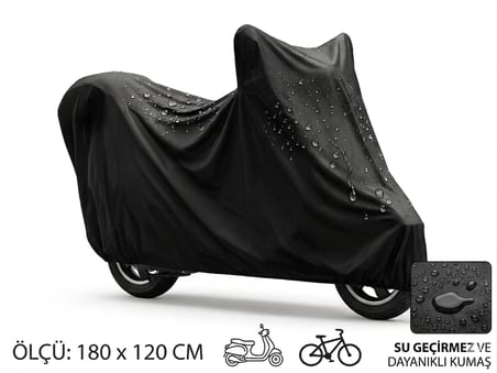Hediye Motosiklet Ve Scooter Koruma Brandası – Su Ve Toz Geçirmez 180x120 Cm