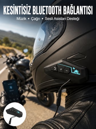 Hediye Kask Kulaklık Bluetooth Motosiklet Kulaklık Intercom Su Geçirmez