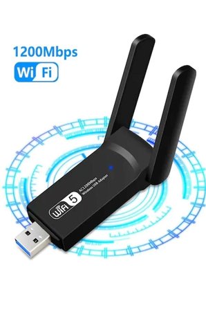Hediye Dual Band Ac1200 Usb 3.0 Adaptör Kablosuz Wifi Yükseltici