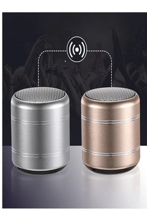 Hediye Mini Alüminyum Tws Kablosuz Bluetooth Hoparlör – Yuvarlak Metal Tasarım, Yüksek Bas Ve Taşınabilir Özellikler