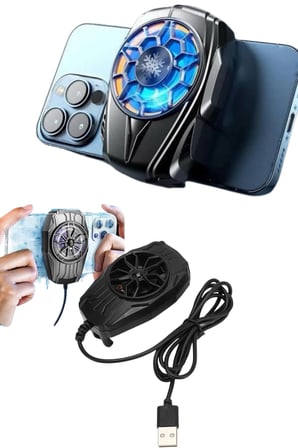 Hediye Telefon Soğutucu Fan Güçlü Motor Radyatör Cep Telefon Soğutma