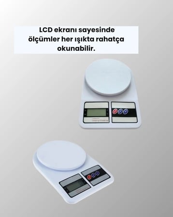 Hediye Hassas Tartım İçin Dijital Mutfak Terazisi – 10kg / 1g