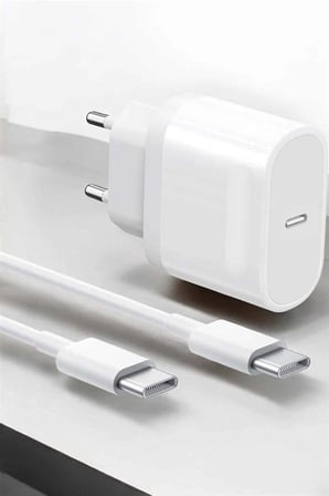 Hediye Güç Adaptörü Ve Kablosu Şarj Aleti 15/15 Pro Max Uyumlu Hızlı Şarj