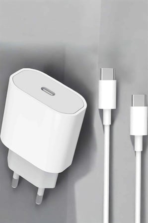 Hediye Güç Adaptörü Ve Kablosu Şarj Aleti 15/15 Pro Max Uyumlu Hızlı Şarj