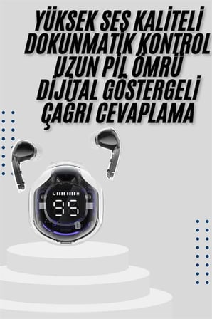 Hediye 2025 Model Kablosuz Bluetooth Kulaklık Anc Enc Destekli Hifi Stereo