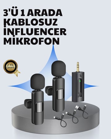 Hediye Mobil Uyumlu Mikrofon - Dış Mekân İçin İdeal