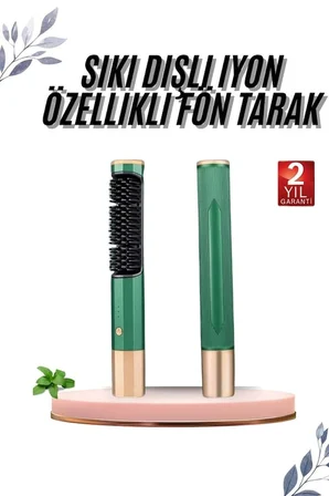 Hediye Üflemeli Saç Düzleştirici Fön Tarak Yüksek Isı Ayarlı İyon Özellikli