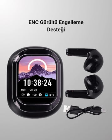 Hediye Enc Destekli Bluetooth 5.4 Kulaklık – EQ Ayarlı, Akıllı Kutulu