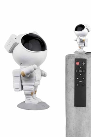 Hediye Gece Lambası Astronot Bluetooth Hoparlörlü Galaksi Işık Projektörü