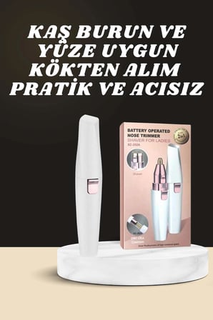 Hediye Kulak Burun Ve Yüz Epilasyon Aleti Ve Yüz Masaj Aleti İkili Cilt Bakım Seti