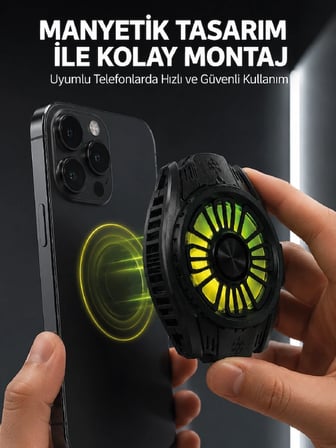 Hediye Soğutma Teknolojili Rgb Işıklı Telefon Soğutucu