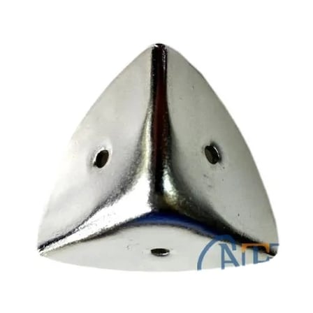 Hediye Dekoratif, Kutu, Sandık Köşesi - 45x28 Mm, Büyük, Nikel, 100 Adet