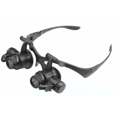 Hediye Nikula-gözlük Modeli 10x 15x 20x 25x Lens,2led Işıklı,büyüteç