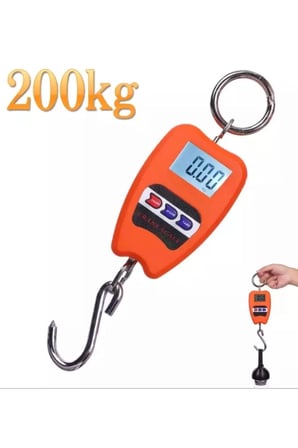 Hediye 200 Kg Vinç Tipi Kancalı Terazi - Ağır Yükler İçin Hassas Ölçüm