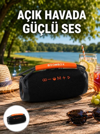 Hediye Bluetooth 5.1 Kablosuz Hoparlör Derin Bas Rgb Işıklı Yeni Nesil