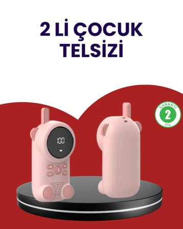 Hediye Uzun Menzilli Bebek Telsizi – Vox Modlu, Renkli Lcd Ekranlı