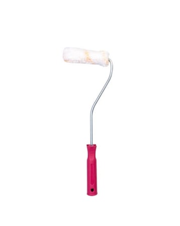 Hediye Mini Boya Fırça Seti 10 Cm Rulo Fırça 6 Adet Yedek Rulo Hediyeli Duvar Boyama Aparatı