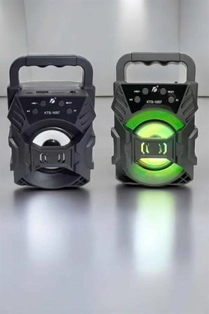 Hediye Taşınabilir Bluetooth Hoparlör Led Işıklı Uzun Pil Ömrü
