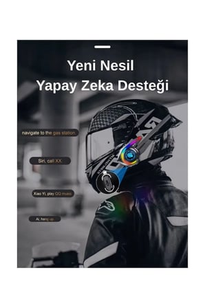 Hediye Y21 Rgb Işık Efektli Intercom Bluetooth Motosiklet Kask Kulaklığı Intercom Kulaklık