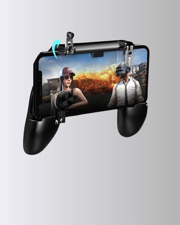 Hediye Joystick Ve Parmak Tetikleyicili Mobil Oyun Gamepad Tutucu