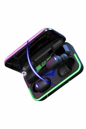 Hediye Extra Bass Kablosuz Kulaklık Işıklı Bluetooth Kulaklık Powerbank Özellikli