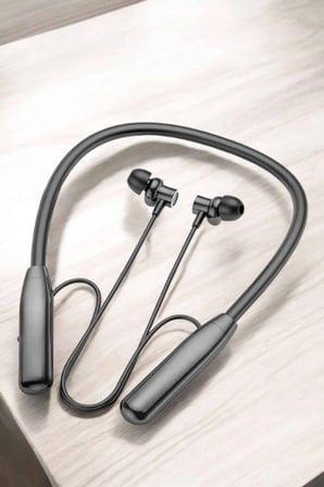Hediye Boyun Askılı Bluetooth Kulaklık Uzun Şarj Süreli Dijital Göstergeli Kablolu