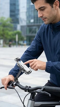 Hediye Xy-089 Motosiklet & Bisiklet Ayna Baglantılı Telefon Tutucu